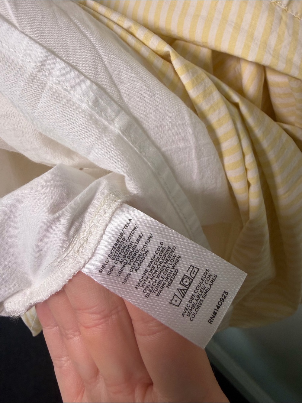 LOFT NWT Butter Yellow Striped Cotton V-Neck Maxi Dress Size 8 - Picture 8 of 10